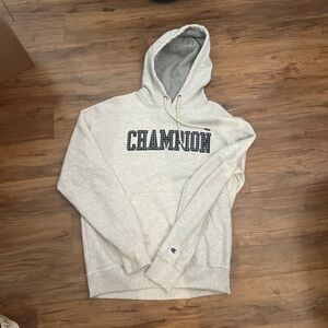 Light grey vintage champion hoodie